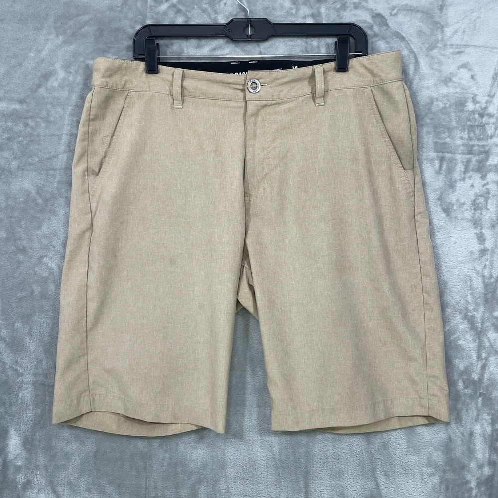 Fox Racing Mens Shorts Size 36 Tan Polyester Chino Motocross Casual Lightweight